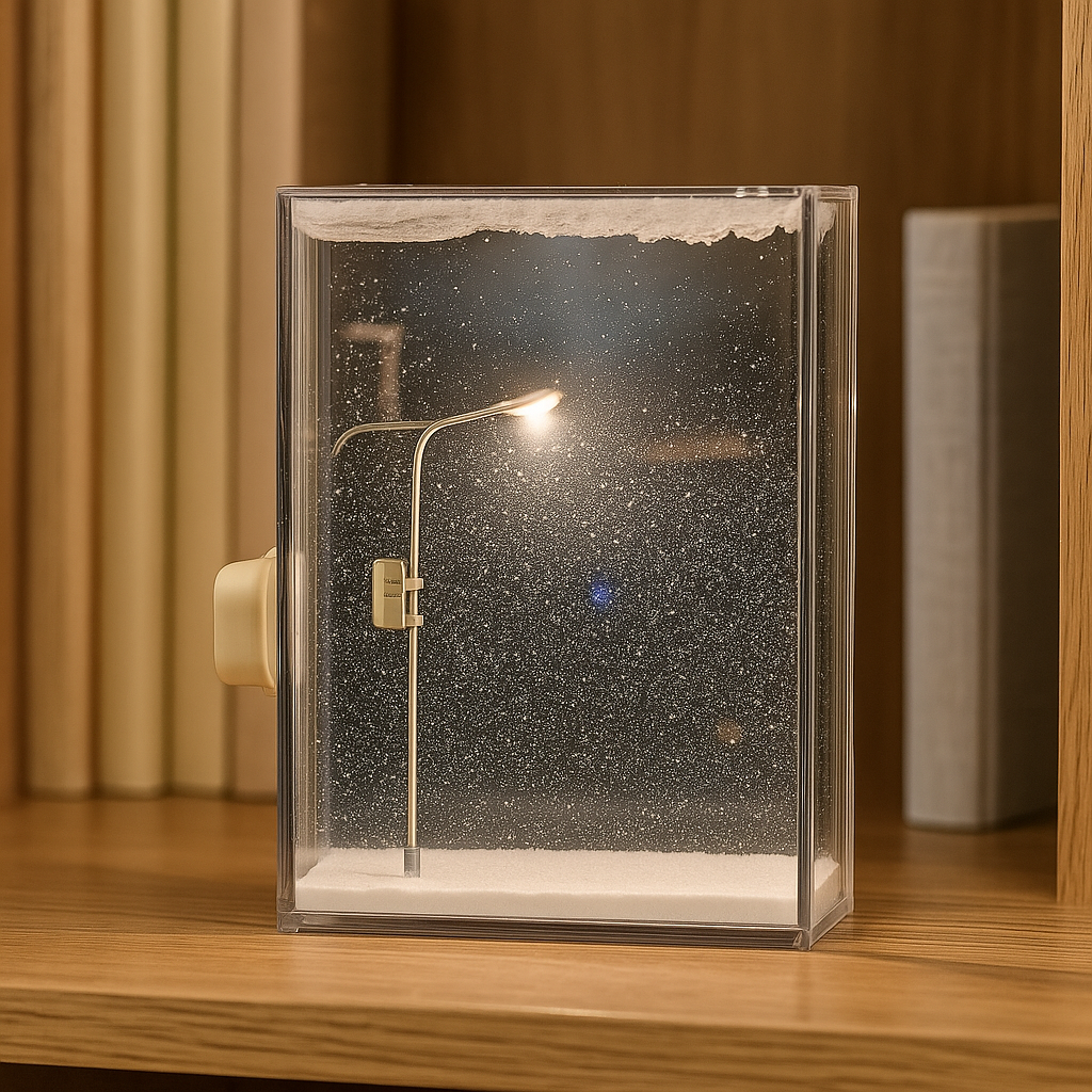 Handmade Snowy Lamp