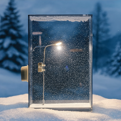Handmade Snowy Lamp