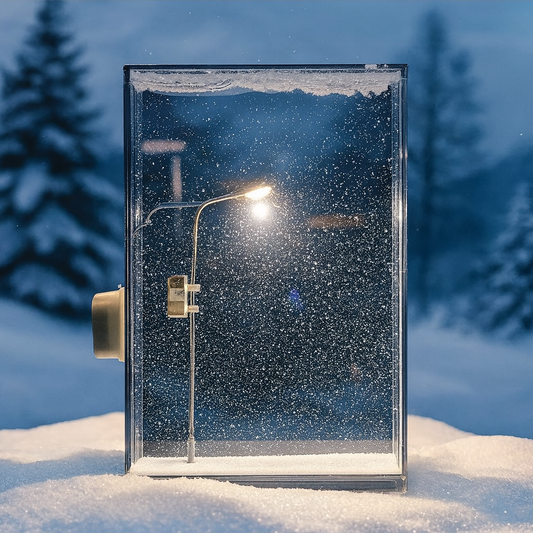Handmade Snowy Lamp